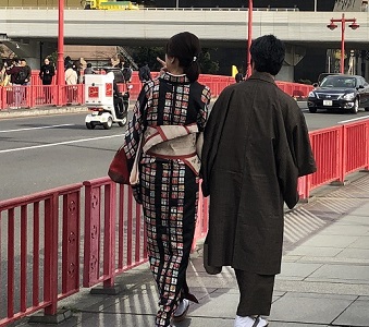 吾妻橋 夫婦きもの