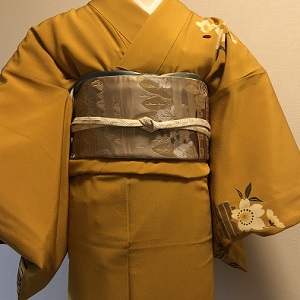 訪問着からし