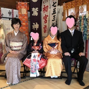 色無地七五三