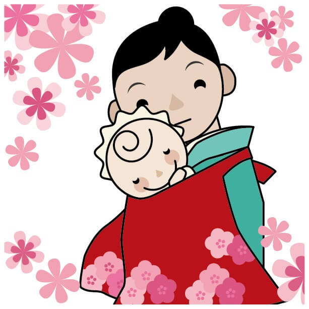 宮参りイラスト